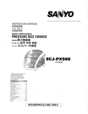 Sanyo ECJ-PX50S Owners Manual