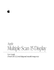 Apple M3098 User Guide