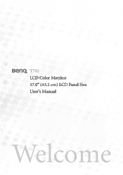 BenQ T701 User Manual