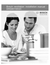 Bosch DHG6015DUC Installation Instructions