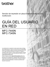 Brother International MFC 7440N Network Users Manual - Spanish