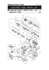 Hitachi DV18DLP4 Parts List