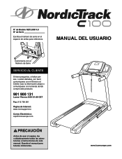 NordicTrack C 100 Treadmill Spanish Manual