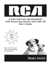 RCA 25425RE1 User Guide