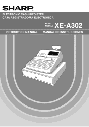 Sharp XE A302 XE-A302 Operation Manual in English and Spanish