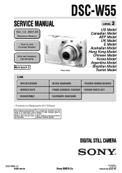 Sony DSC W55 Service Manual