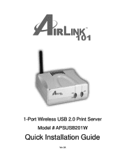 Airlink APSUSB201W Quick Installation Guide