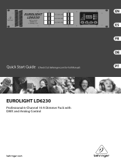 Behringer EUROLIGHT LD6230 Quick Start Guide