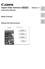 Canon Elura 60 Digital Video Software (Windows) Ver.11 Instruction Manual