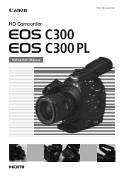 Canon EOS C300 Instruction Manual