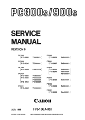 Canon PC981 Service Manual