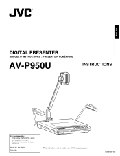 JVC AV-P950U Instruction Manual