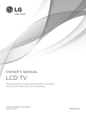 LG 26LH200C Owners Manual