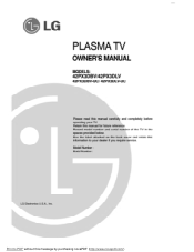 LG 42PX3DLV Owners Manual