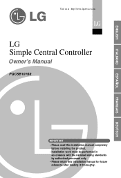 LG PQCSB101S0 Owner's Manual