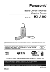 Panasonic HX-A100D HX-A100D Owner's Manual (English)