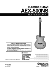 Yamaha AEX500 Service Manual