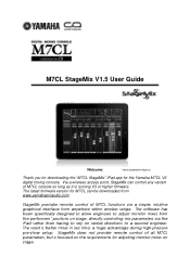 Yamaha M7CL M7cl Stagemix V1.5 User Guide