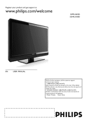 Philips 32PFL3403D User manual