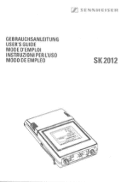 Sennheiser SK 2012 Instructions for Use