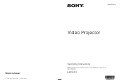 Sony LSPX-W1S Operating Instructions