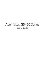 Acer Altos G5450 User Manual
