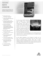 Behringer Q1002USB Product Information Document