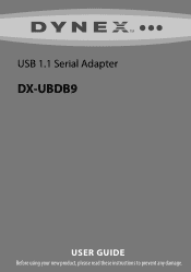 Dynex DX-UBDB9 User Guide