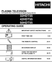 Hitachi 32HDT55 Owners Guide