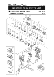 Hitachi DS18DSAL Parts List