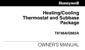 Honeywell T8196A Owner's Manual