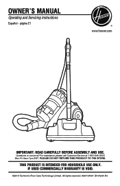 Hoover SH40040 Manual