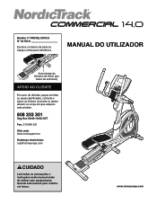 NordicTrack 14.0 Elliptical Portuguese Manual