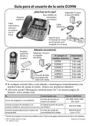 Uniden D2998 Spanish Owners Manual