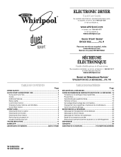 Whirlpool WGD8300SW Use and Care Guide