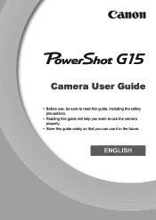 Canon PowerShot G15 User Guide
