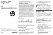 HP ProLiant SL270s HP ProLiant SL Servers Solution Overview Setup Poster