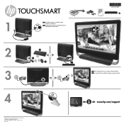 HP TouchSmart 520-1031 Setup Poster