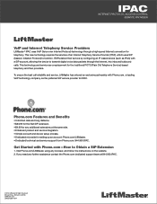 LiftMaster IPAC LiftMaster IPAC SIP Provider Manual