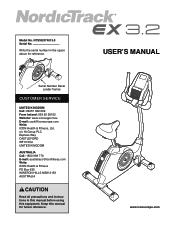 NordicTrack Ex 3.2 Bike User Manual