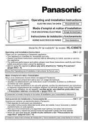 Panasonic HL-CX667 Operating / Installing Instructions