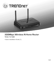 TRENDnet TEW-731BR Quick Installation Guide
