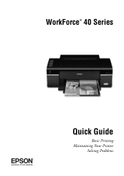 Epson WorkForce 40 Quick Guide