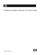 HP ProLiant xw2x220c Remote Graphics Software 5.3.0 User Guide