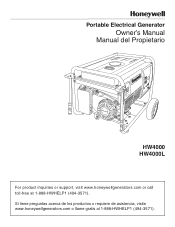 Honeywell HW4000L Owners Manual