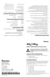 Intermec SR61 IP30 and SR61B Battery (AB3 and AB19) Instructions