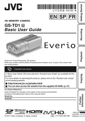 JVC GS-TD1BUS Basic User Guide