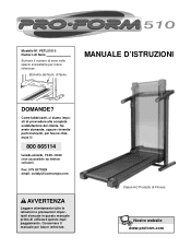 ProForm 510 Italian Manual