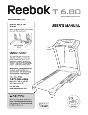 Reebok T 6.80 Treadmill English Manual