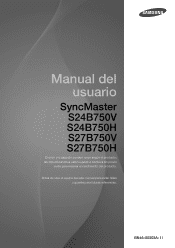 Samsung S24B750V User Manual Ver.1.0 (Spanish)